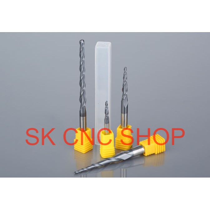 Mũi dao CNC cầu chóp HRC55 - có phủ - SK CNC SHOP