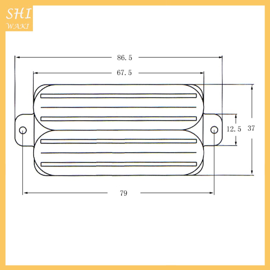 Bộ Pickup Humbucker Màu Đen Chuyên Dụng Cho Đàn Guitar Điện