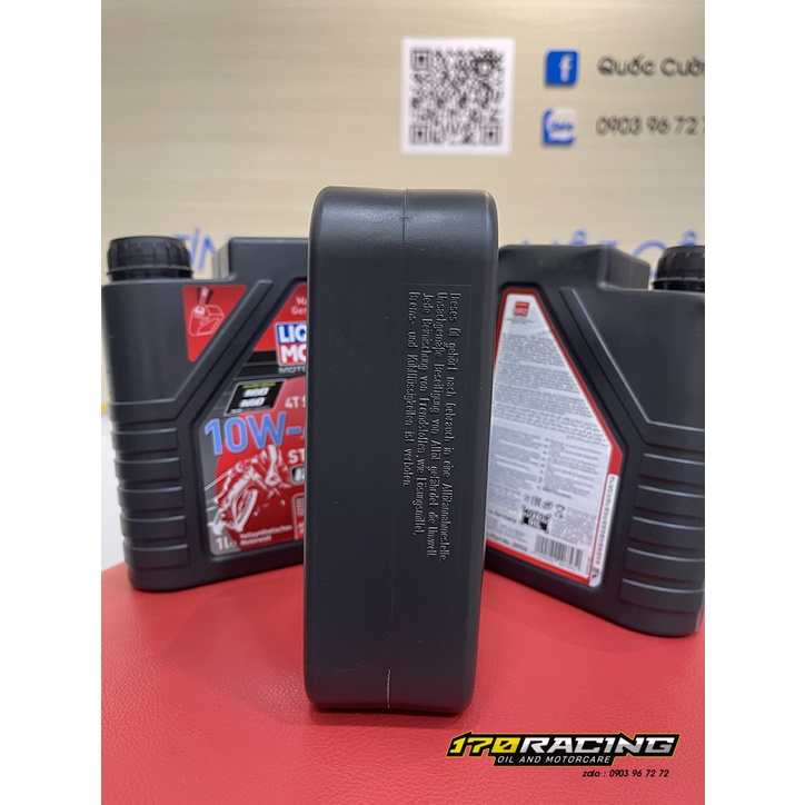 (HCM) Nhớt Xe Máy LIQUI MOLY MOTORBIKE 4T SYNTH 10W40 STREET RACE Dung Tích 1000 ML