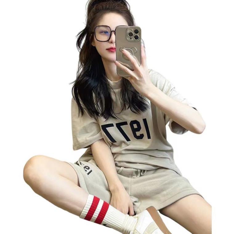 Bộ Đùi Nam Nữ Form Rộng Hàn Quốc1977- Bộ Đùi Tay Lỡ  Dày Mịn Thoáng Mát Thiết Kế  Kiểu Dáng Năng Động Trẻ Trung