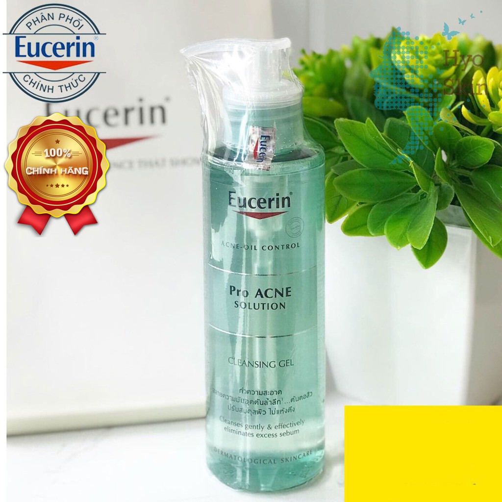 [CHÍNH HÃNG] Gel Rửa Mặt Dành Cho Da Mụn, Loại Bỏ Nhờn Ngừa Mụn EUCERIN PRO ACNE SOLUTION CLEANSING GEL