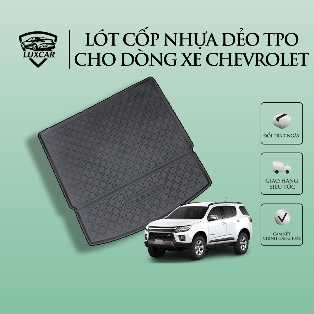 Lót cốp ô tô CHEVROLET, chất liệu nhựa dẻo TPO cao cấp LUXCAR (full các dòng xe của hãng)