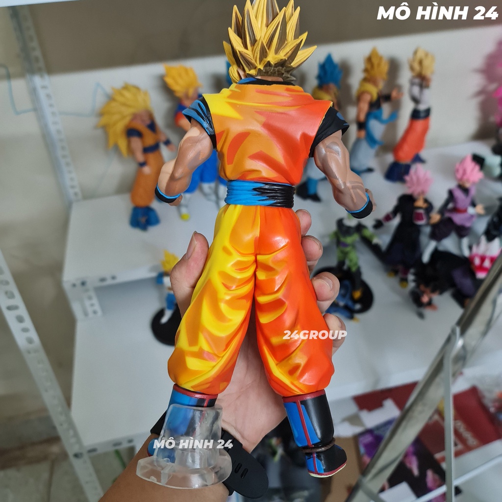 [30cm] Mô Hình tượng Nhân Vật Son Goku Super Saiyan 2 bản màu 2D manga dimension Figure Goku Dragon Ball ss2
