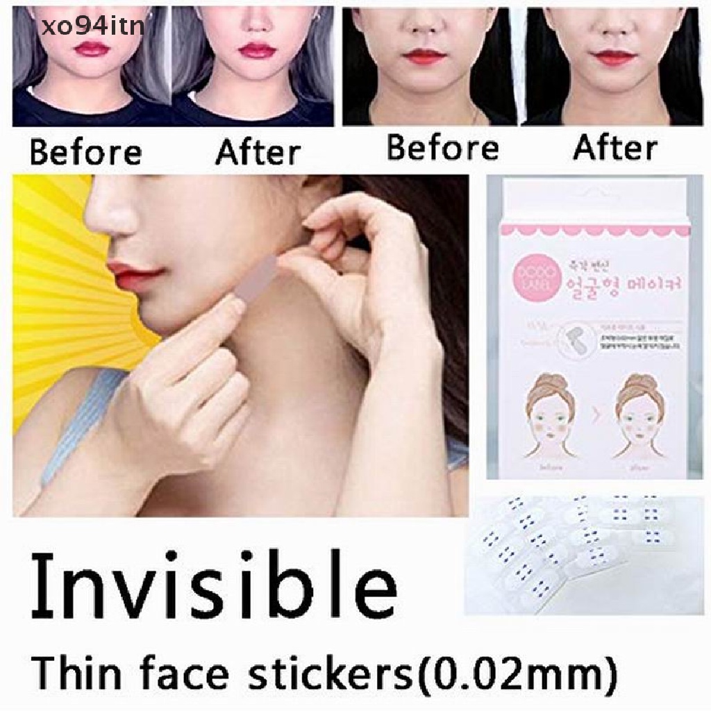 [Hàng mới về] 40 Miếng dán nâng cơ mặt tạo cằm chữ V thiết kế vô hình chống nhăn mặt