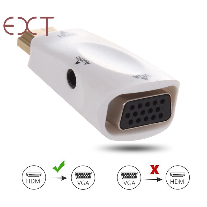 1080P HDMI Male to VGA Female Adapter Video Converter with Audio Outp