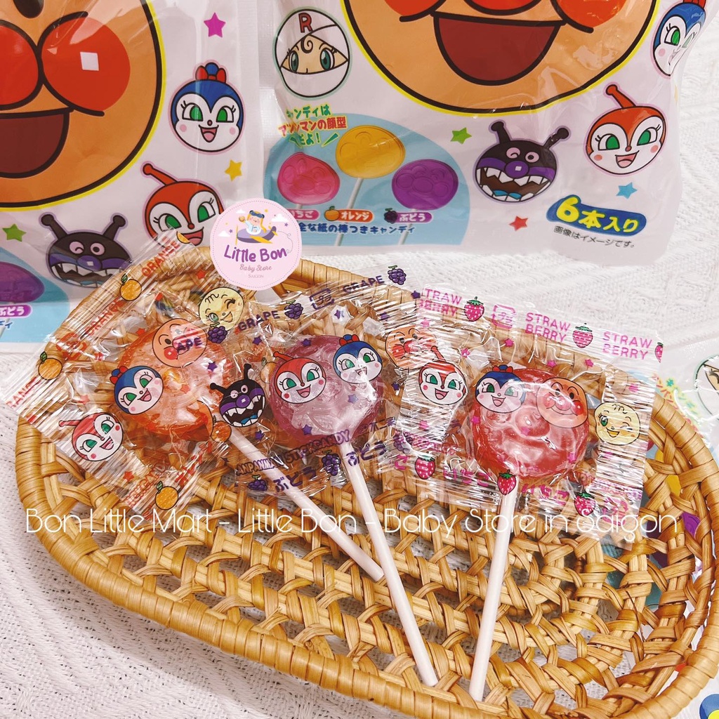 Kẹo mút trái cây Anpanman Fujiya Nhật_Date 08.24