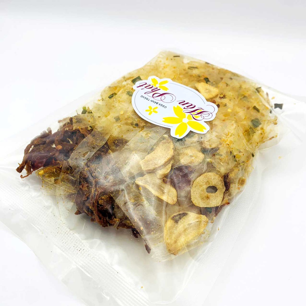 BÁNH TRÁNG SỢI HÀNH TRỘN BÒ TỎI