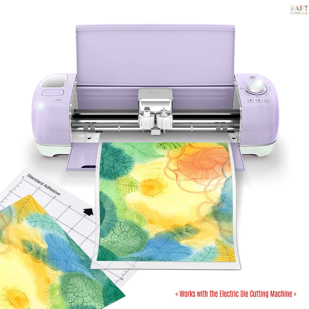 Set 5 Tấm Lót Cắt Trong Suốt Tự Dính Kèm Thước Đo 8 X 12 Inch Chuyên Dụng Cho Silhouette Cameo Cricut Explore