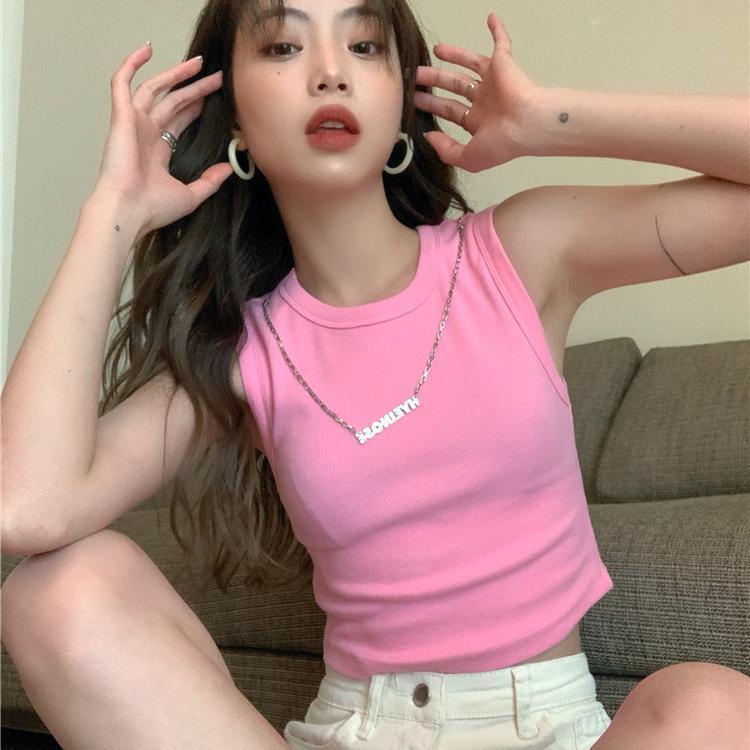 Áo Croptop Hai Dây Ôm Dáng Thiết Kế Cảm Giác Quyến Rũ Cho Nữ