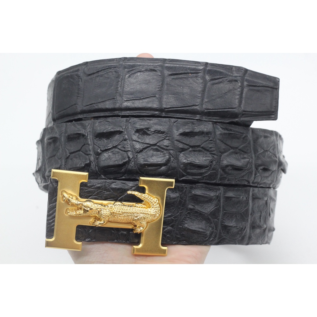 Dây Lưng Dây Nịt, Dây Thắt Lưng Nam Gai Da Cá Sấu Bản Liền Không Nối Sản Phẩm Kèm Mặt Khóa Cao Cấp, Bảo Hành 12 Tháng
