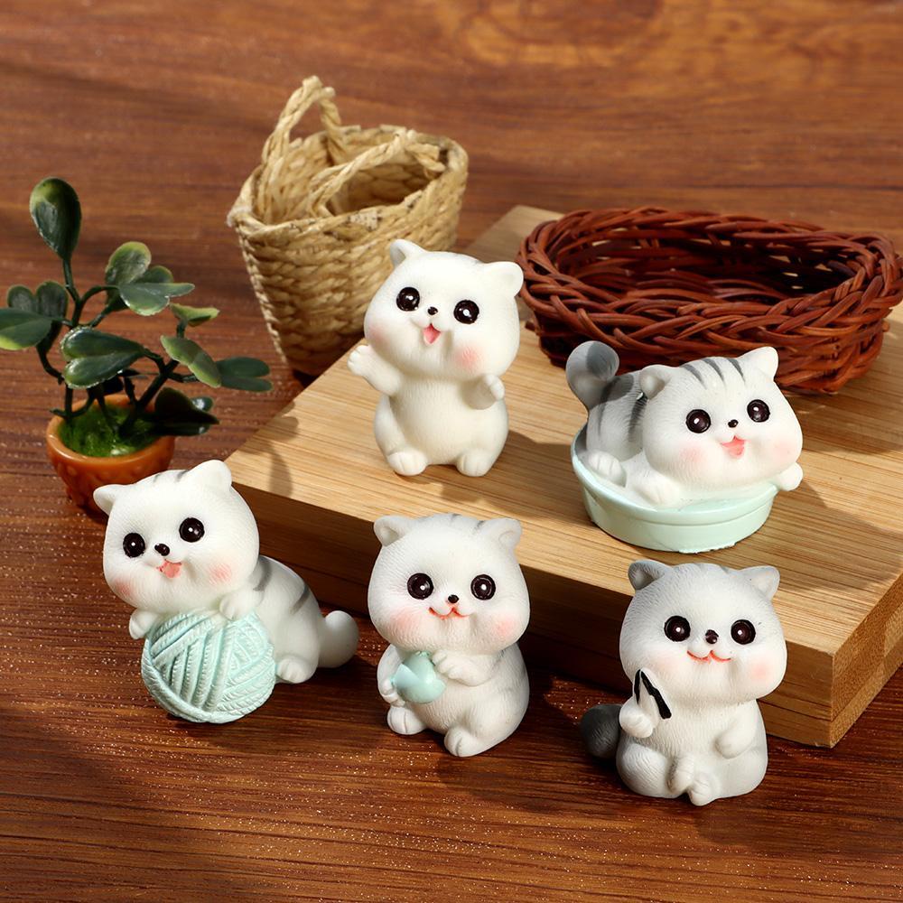 Đồ trang trí Chú Mèo Xinh Xắn Dùng Trang Trí Tiểu Cảnh