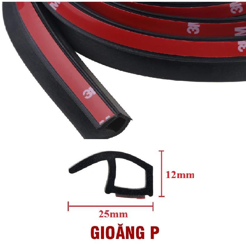 Gioăng Cao Su Chữ P Chống Ồn, Chống Bụi Cho Xe Ô Tô - Ron Nẹp Cửa, Cốp Xe Ô Tô