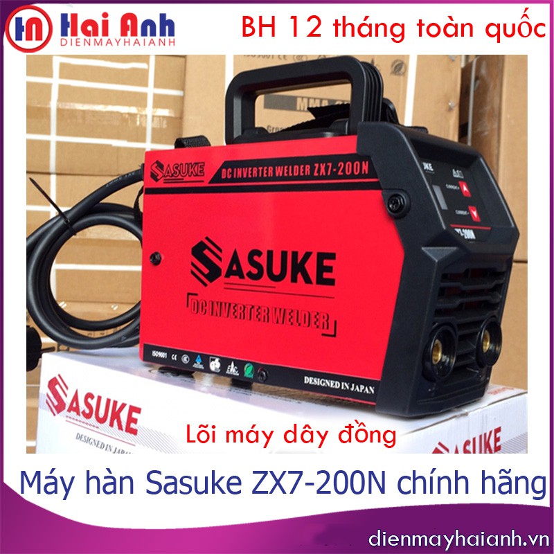 Máy hàn điện mini inverter, xách tay gia đình, Sasuke ZX7-200N chất lượng cao, đầy đủ phụ kiện