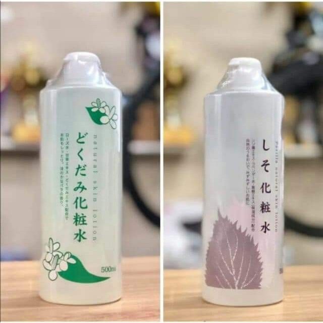 Nước hoa hồng lotion toner diếp cá, tía tô giảm mụn Dokudami (Hàng Nhật nội địa )