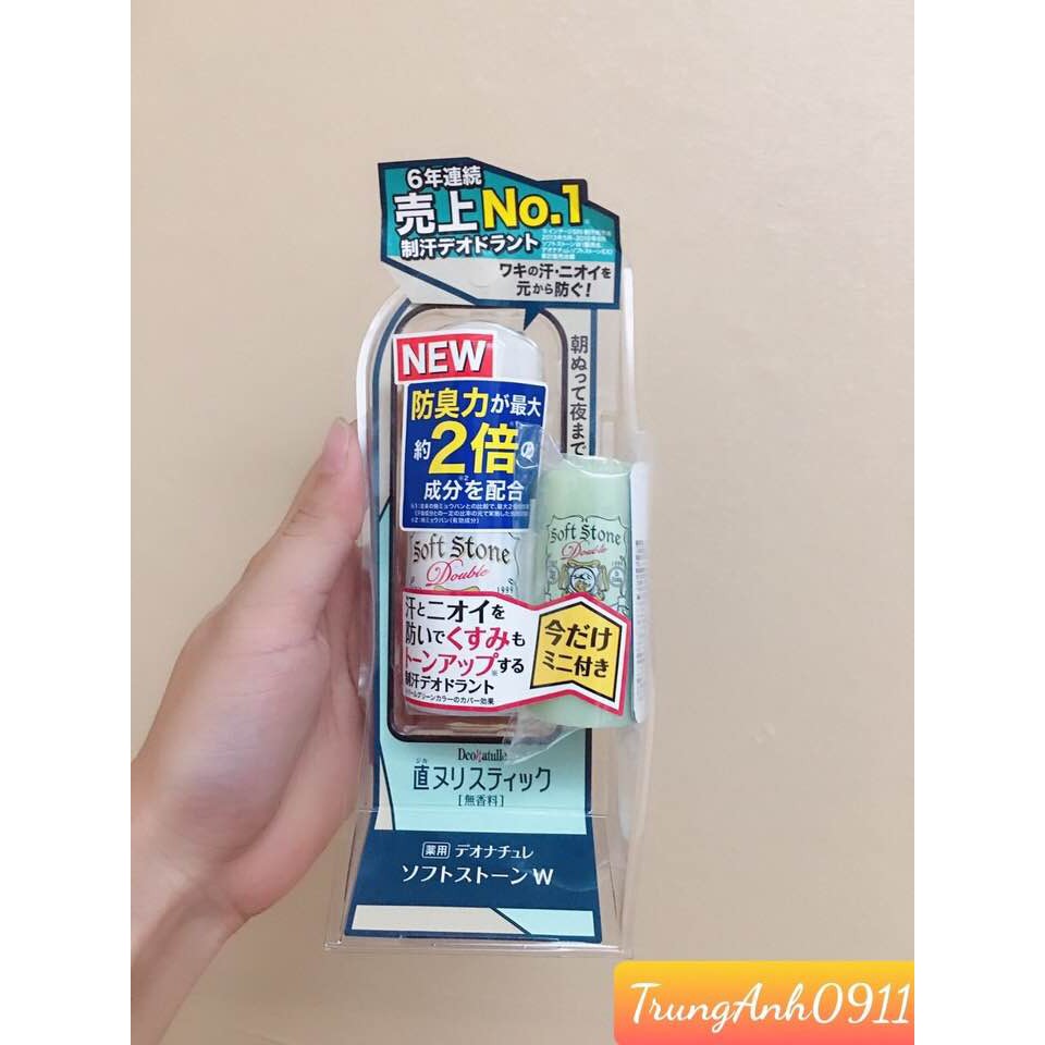 Lăn nách đá khoáng Soft Stone mẫu mới 2020 (trắng, xanh lá, xanh dương, hồng) | BigBuy360 - bigbuy360.vn