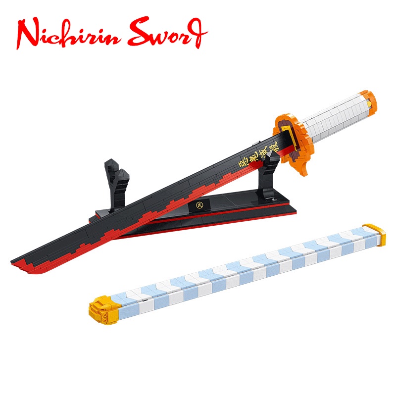 Đồ Chơi Lắp Ráp Kiểu LEGO Mô Hình Nichirin Sword Viêm Trụ Rengoku Kyoujurou Demon Slayer DK1503 Với 790 PCS