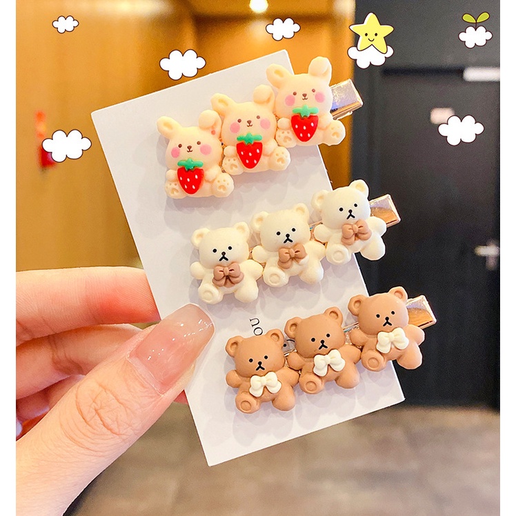 RẺ VÔ ĐỊCH  1 CHIẾC CẶP TÓC GẤU THỎ XINH XẮN CHO NỮ