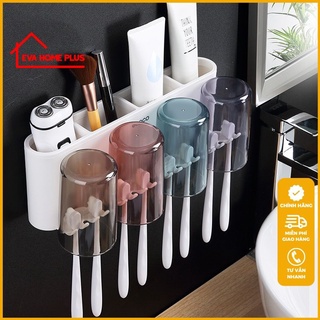 Bộ kệ dán tường để bàn chải ,kem đánh răng Ecoco