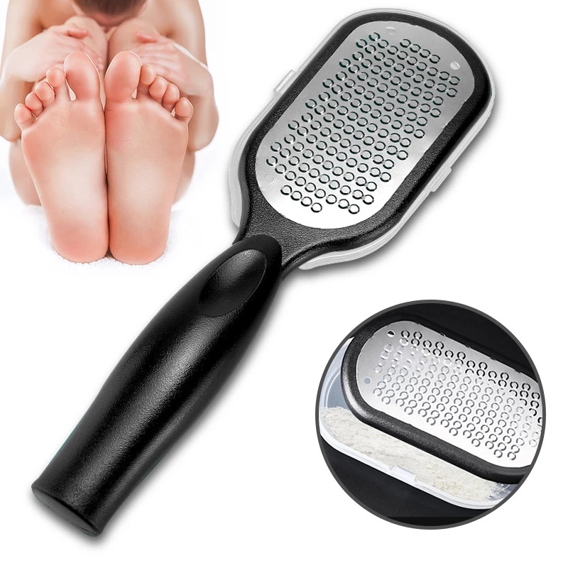 Dụng cụ cạo da chết gót chân bằng thép không gỉ chuyên nghiệp