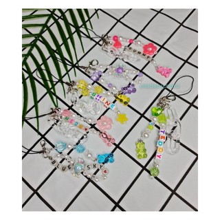 Dây móc điện thoại phonestrap gấu gummy bear handmade - Made by NARA 🐻🍬