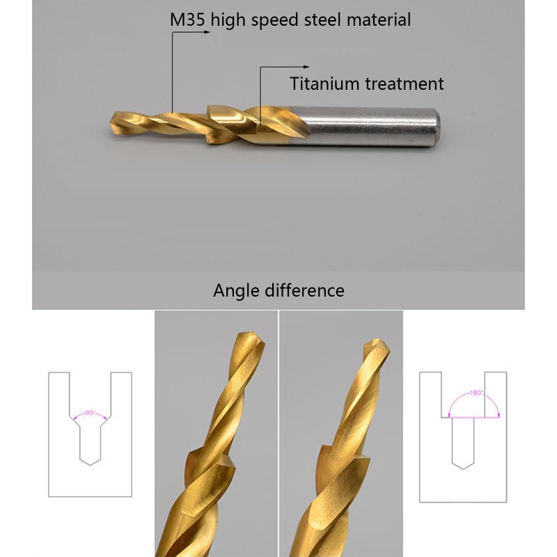 Mũi Khoan Xoắn M3 M4 M5 M6 M8 M10 M12 HSS M35 Tốc Độ Cao Chuyên Dụng