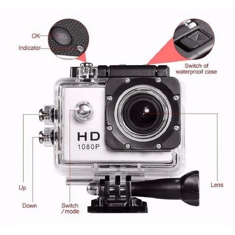 Camera Hanh Trinh Tren Xe May, Mua Ngay Camera Hành Trình Sport Full Hd 1080 cao cấp, Chống Bụi Chống Nước Tốt, BH uy tí