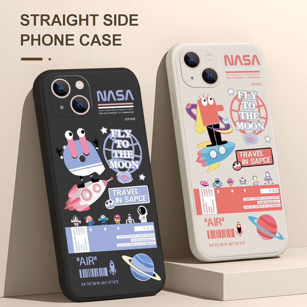 Ốp Điện Thoại In Logo NASA Cho Samsung Galaxy A82 A73 A72 A71 A70 A70s A53 A52 A52S A51 A50 A50s A42 A33 A32 A31 A30 A30s A20 4G 5G