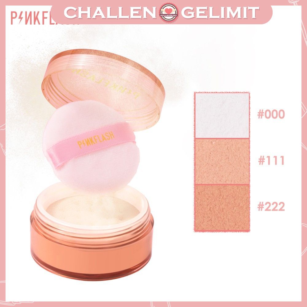 [Hàng mới về] Phấn Phủ Dạng Bột Pinkflash Kiềm Dầu Không Thấm Nước Lâu Trôi