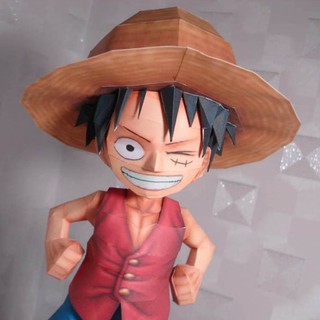 Mô hình giấy Anime Chibi Monkey D Luffy - One Piece