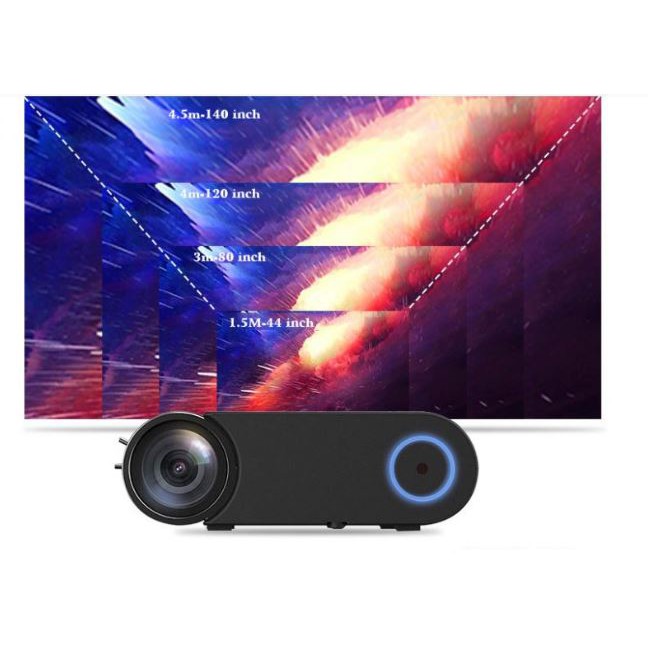 Máy chiếu mini YG550-Full HD 1080-Máy chiếu di động gia đình đa năng siêu nét 2019