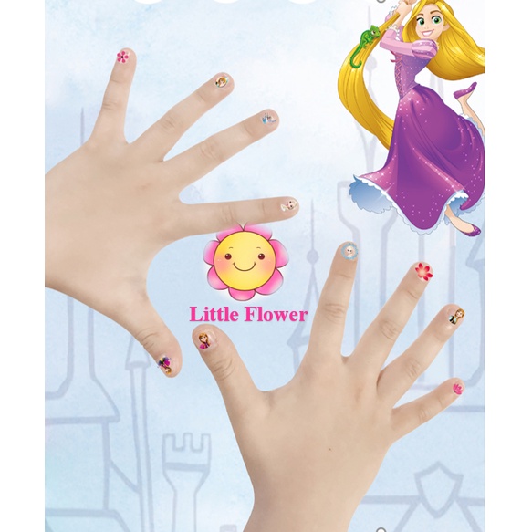 Bộ dán móng tay cho bé, bộ sticker móng giả dễ thương