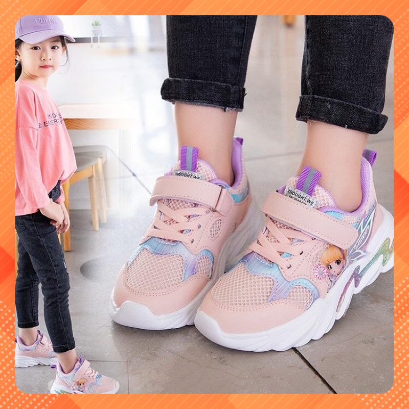 Giày thể thao trẻ em cho bé gái | giày qoai dán, thời trang - Lebi Shop Giày Elsa 1021