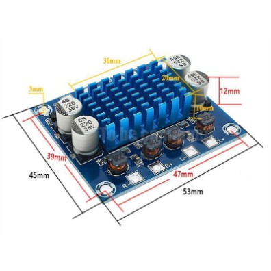 Bảng mạch khuếch đại âm thanh CHANNEL Tpa3110 Xh-A232 30w + 30w 2.0