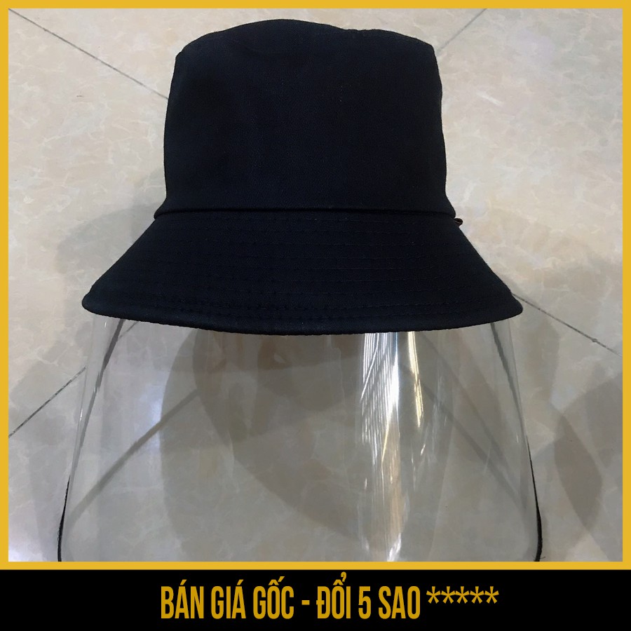 Mũ nón BUCKET đen TRƠN chống dịch, chống bụi, chống nắng cho người lớn - Săn Nón Đẹp