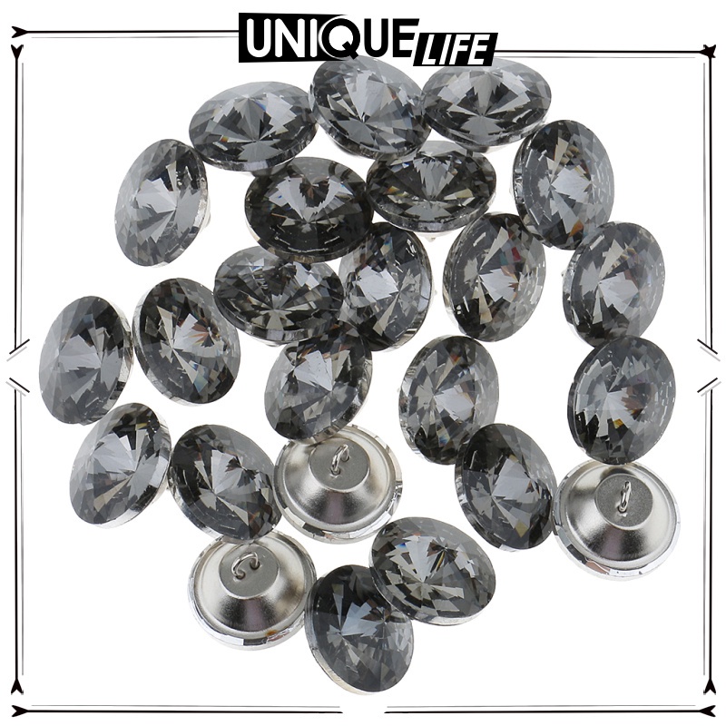 25 Nút Tròn Pha Lê Diamante Trang Trí Ghế Sofa