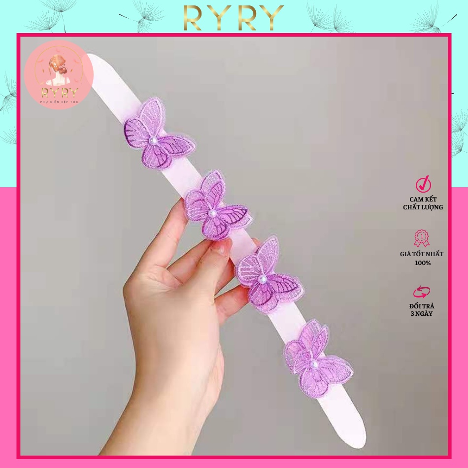 Băng Đô Cài Tóc Dạng Dán Nhiều Kiểu Dễ Thương Xinh Xắn Cho Bé Gái