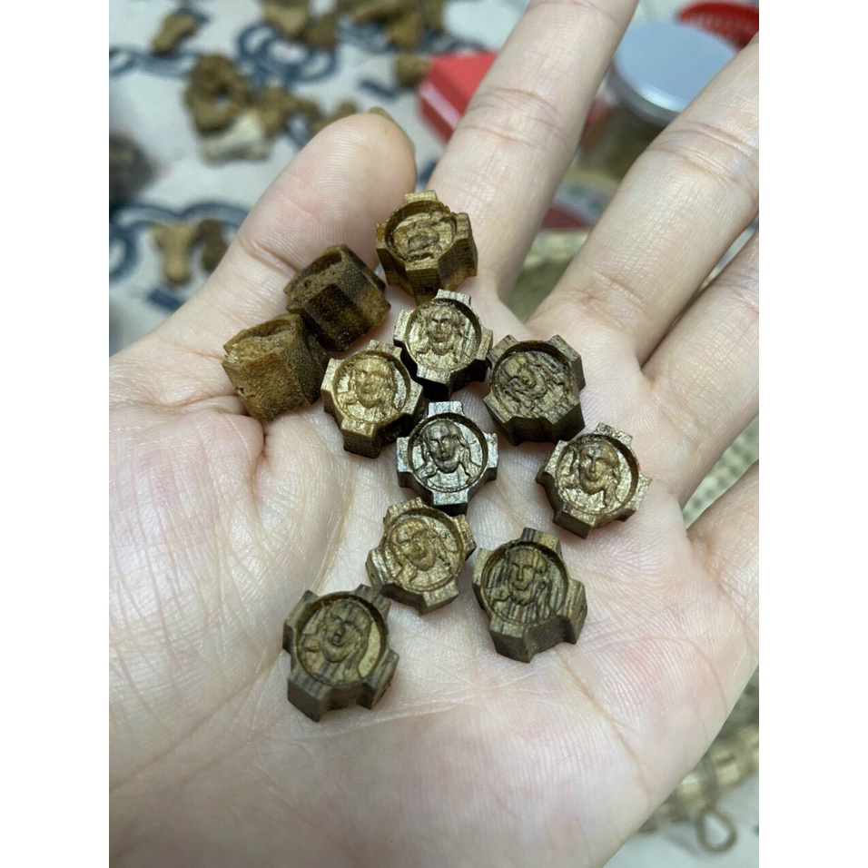 Phụ kiện Charm Vòng Tay Hoa Sen Trầm Hương Phong Thủy, Mùi Hương Tự Nhiên VTTH18