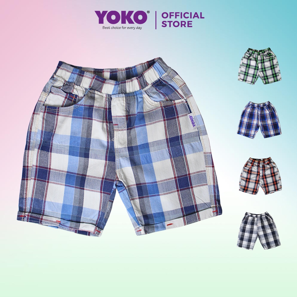 Quần Đùi Caro Bé Trai (1-10 tuổi) YOKO KID’S FASHION 8030T