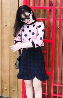 👗👗SIÊU HOT CHÂN VÁY CARO XẺ VẠT ĐUÔI CÁ 💃💃