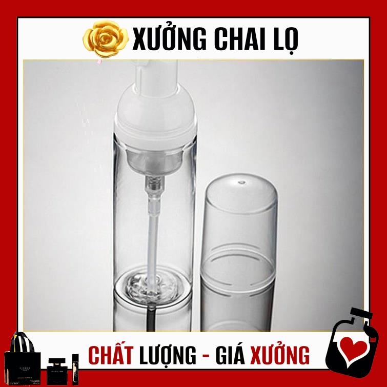 [TOP GIÁ RẺ] Chai xịt giọt tạo bọt đựng sữa rửa mặt 50ml,100ml,30ml, phụ kiện du lịch