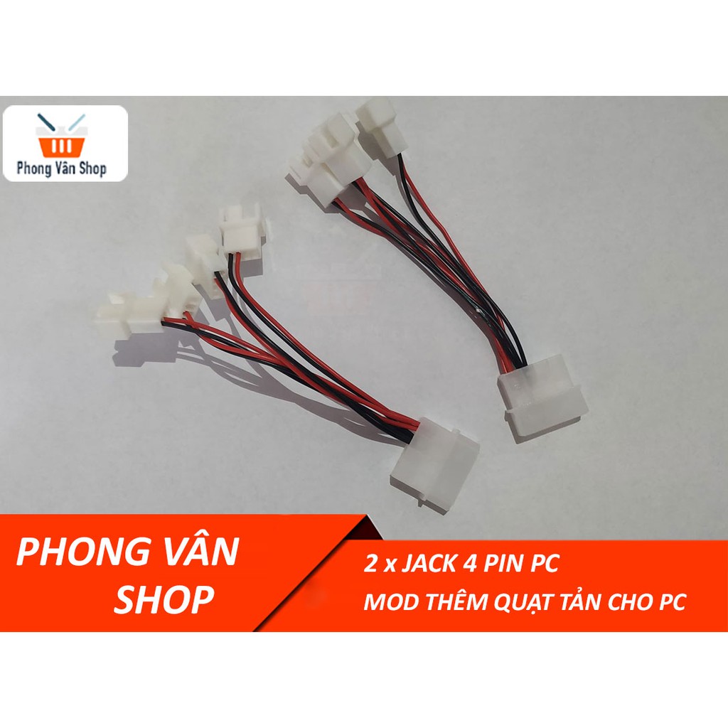 Jack 4pin pc dùng mod thêm quạt tản nhiệt cho máy tính để bàn