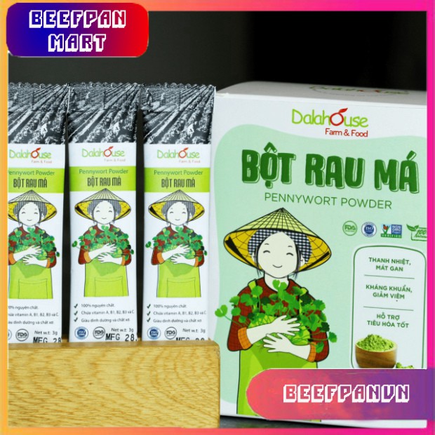 Bột Rau Má Nguyên Chất 100% Hộp 60gr - Dalahouse - Bổ Sung Chất Xơ - Chống Lão Hóa Da | BigBuy360 - bigbuy360.vn