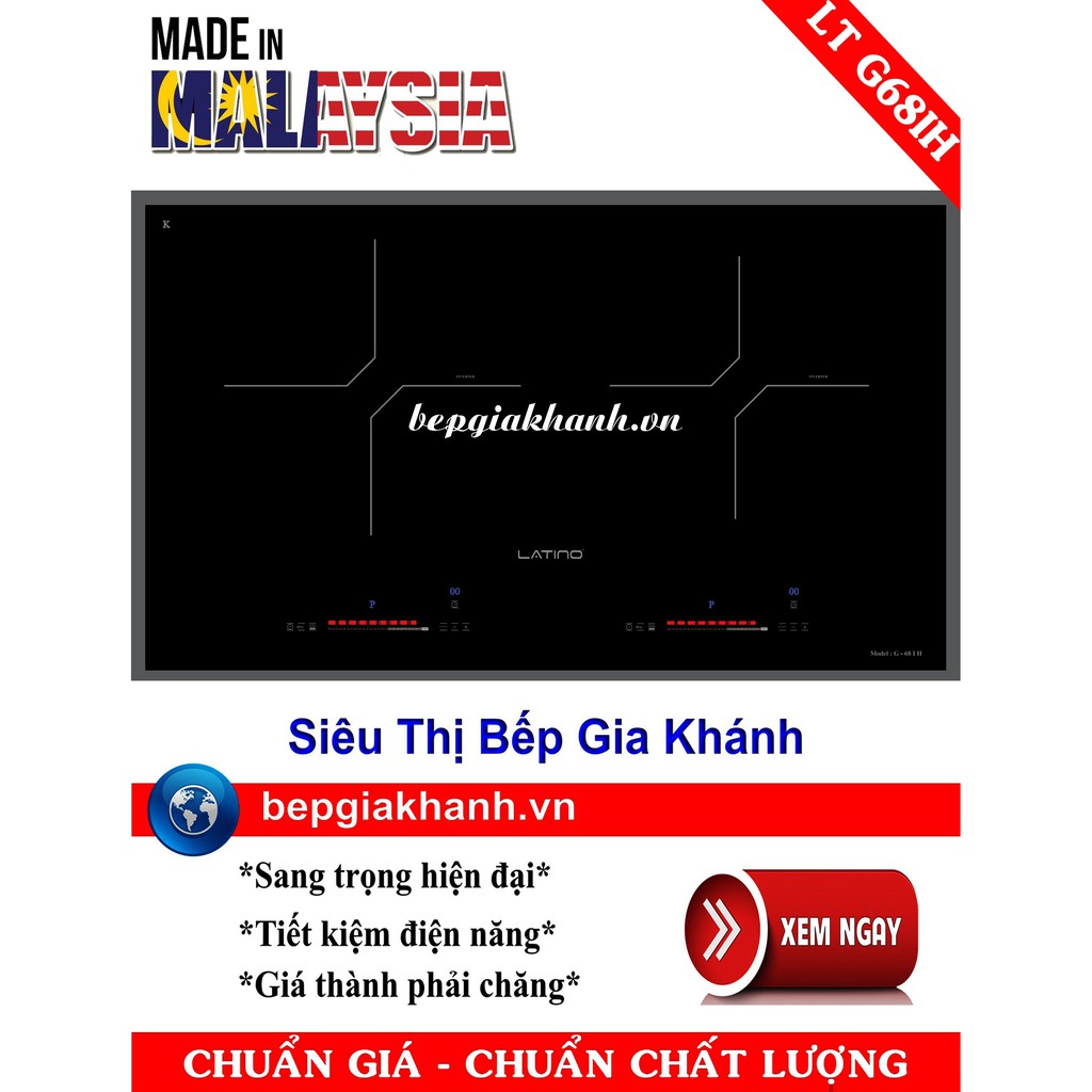 Bếp điện từ Latino LT-G68IH