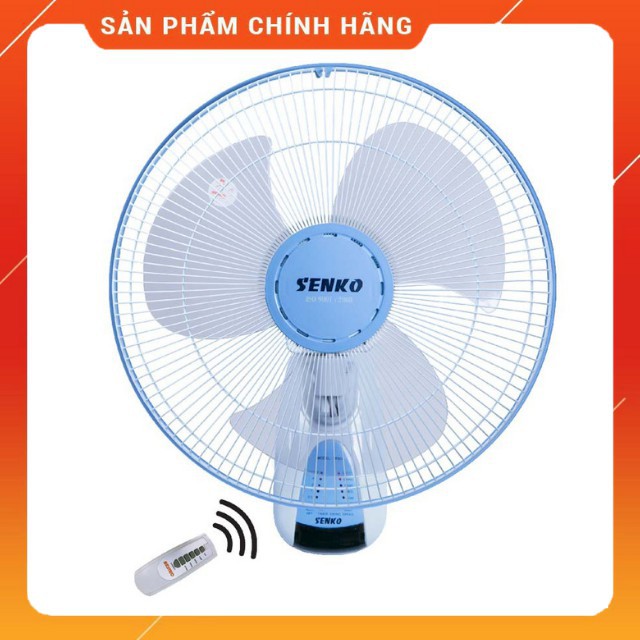 Quạt Treo Tường Điều Khiển Từ Xa SENKO TR1683, Quạt Khỏe có 3 chế độ làm mát, Thiết Kế Trẻ Trung, Bảo Hành 24 Tháng