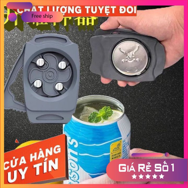 Dụng cụ mở nắp lon bia, dụng cụ khui nắp lon bia nước ngọt đồ hộp đa năng chuyên dụng