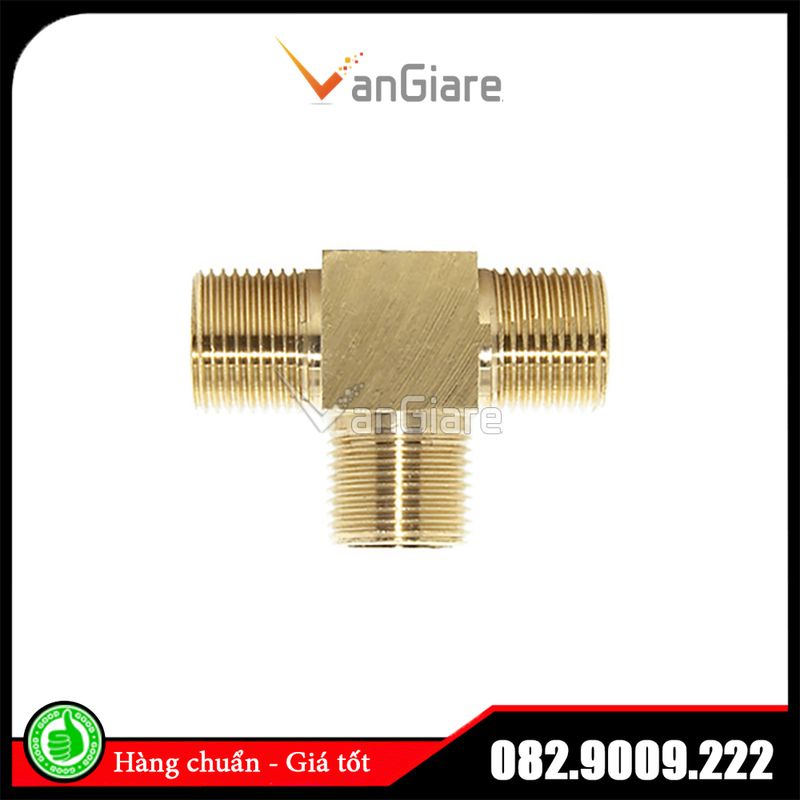 Tê ren ngoài thau, nối 3 đầu răng ngoài 9.6mm 13mm 17mm 21mm