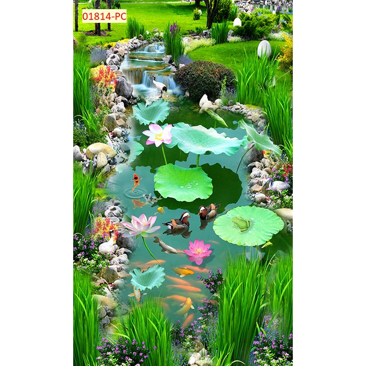 Tranh dán tường thiên nhiêu trong lành, hình ảnh sắc nét, không lo phai màu