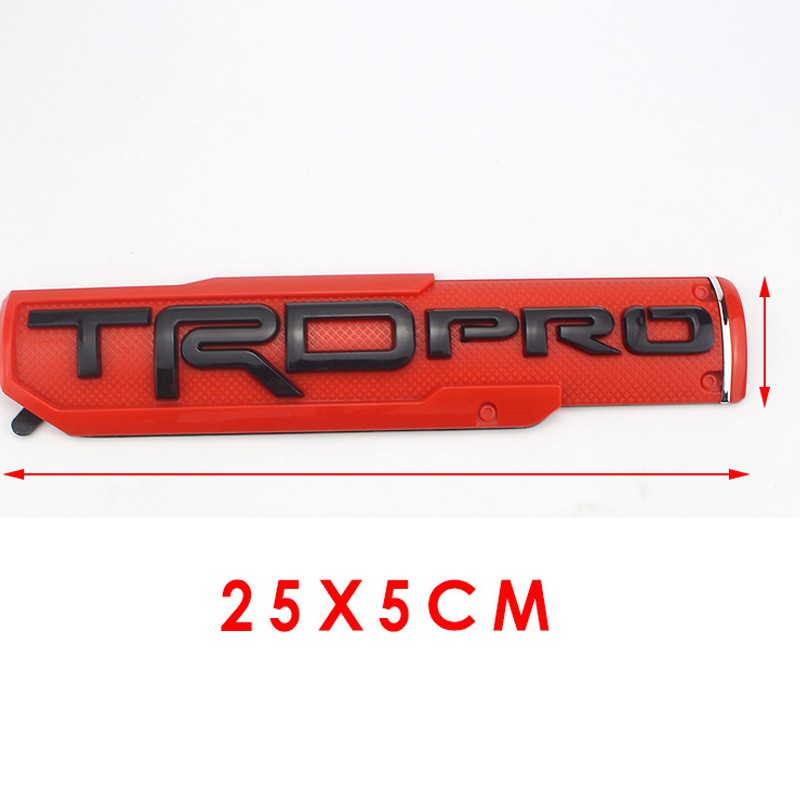 Miếng dán logo TRD Pro trang trí xe Toyota Tacoma tundra