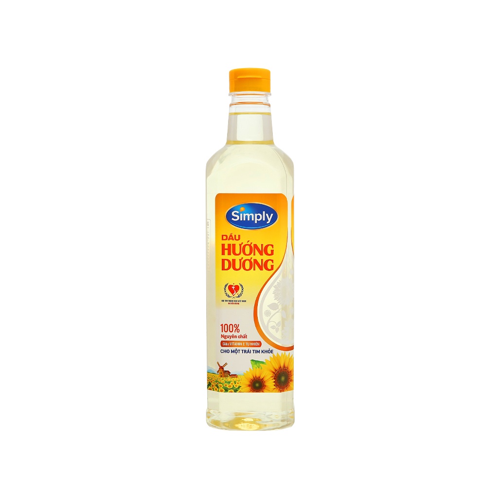 Dầu ăn Simply đậu nành / hạt cải/ gạo lứt 1 Lít