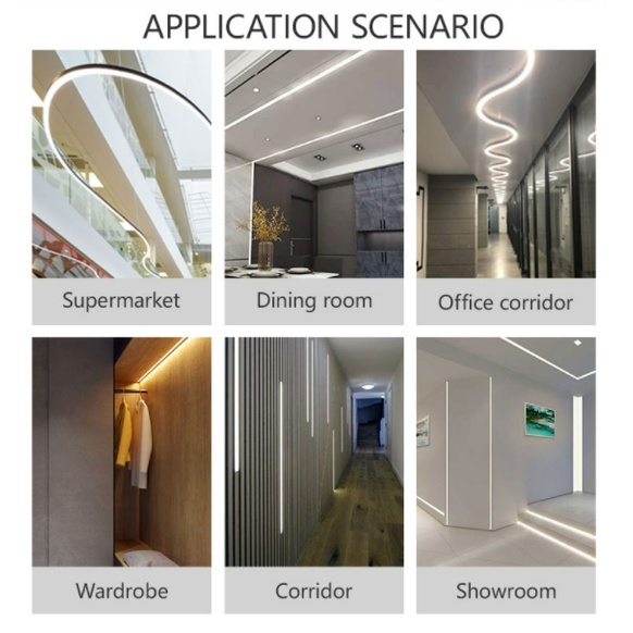 Thanh nhôm profile U 17-07, T24-07, V16 -16, U14-07 sử dụng cho LED dây/ Led strip